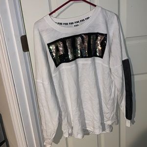 PINK VS sequin sweater / long sleeve